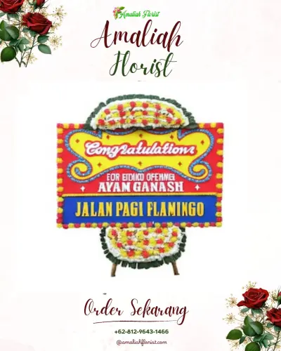 Bunga Papan Congratulation di Teling Bawah